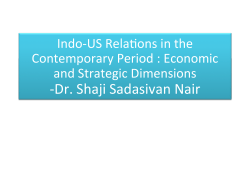 Indo-US Relations in the Contemporary Period (Nair)