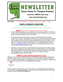 needs, requests, donations - Santa Rosa District Schools, Florida
