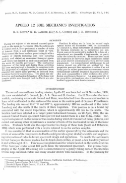APOLLO 12 SOIL MECHANICS INVESTIGATION