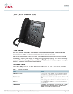 Cisco Unified IP Phone 6945