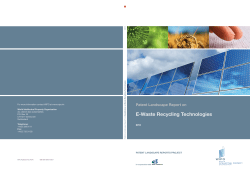 E-Waste Recycling Technologies