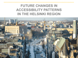 Change analyses in the Helsinki region by MetropAccess
