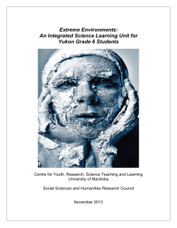 Extreme Environments - University of Manitoba