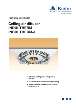 Ceiling air diffuser INDULTHERM INDULTHERM-e