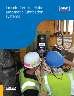 Lincoln Centro-Matic automatic lubrication systems