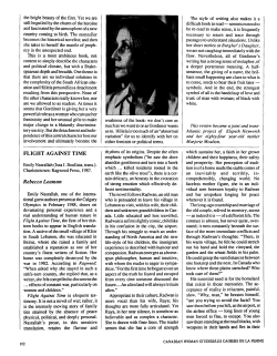 flight against time - Canadian Woman Studies