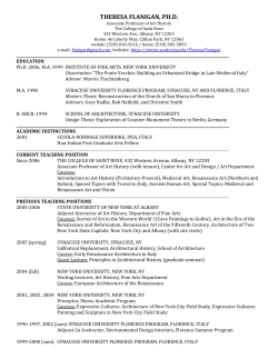 theresa flanigan, ph.d. - The College of Saint Rose