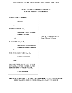 239 Cherokee Nation Reply