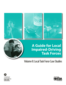 A Guide for Local Impaired-Driving Task Forces