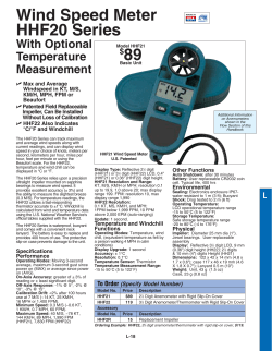 HHF21 : Wind Speed Meter