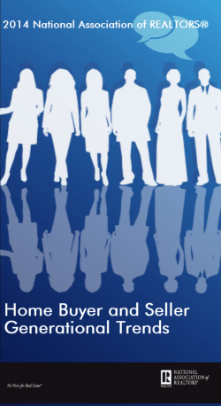 Home Buyer and Seller Generational Trends