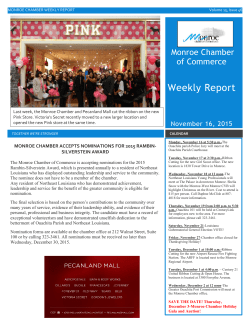 November 16, 2015 - Monroe Chamber of Commerce