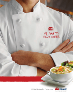 MINOR`S Complete Product Line