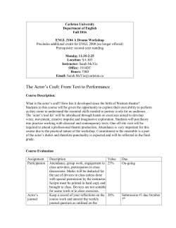 ENGL 2104 A - Carleton University