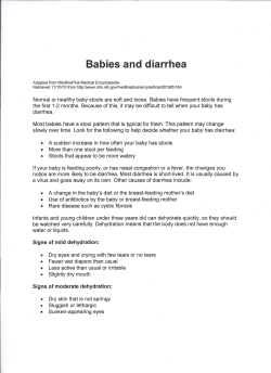 Babies and diarrhea