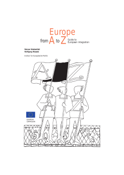 EUROPE from A to Z - University of Oregon