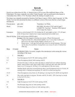 Ijswals - Stockton Folk Dance Camp