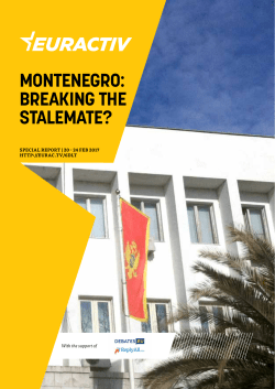 montenegro: breaking the stalemate?