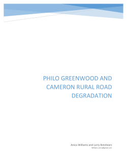 Philo Greenwood and Cameron Road Repairs Petition