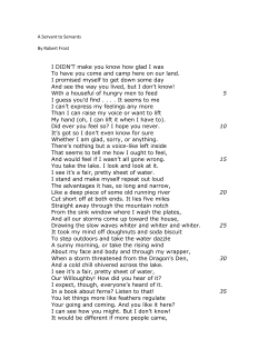 I DIDN`T make you know how glad I was To have you come and