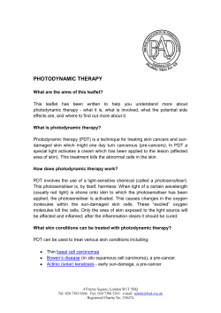 photodynamic therapy - British Association of Dermatologists