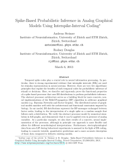 Spike-Based Probabilistic Inference in Analog Graphical Models