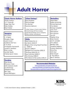 Horror - Kent District Library
