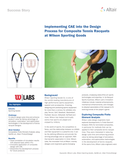 Implementing CAE into the Design Process for Composite Tennis
