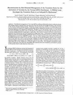 Full text  - Hugues Bedouelle - Biochemist