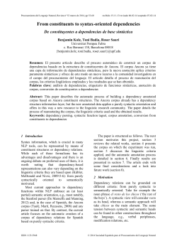 From constituents to syntax-oriented dependencies