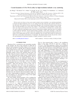 Crystal dynamics of fcc Pu-Ga alloy by high-resolution