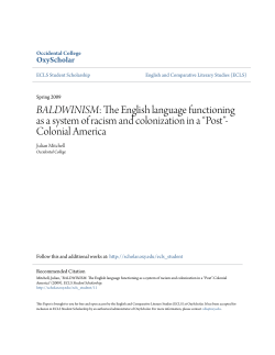 BALDWINISM: The English language functioning as a