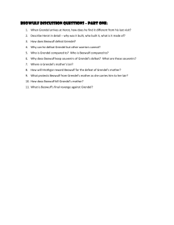 Beowulf Discussion Questions – Part One: