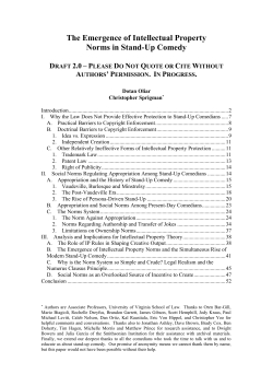 The Emergence of Intellectual Property Norms in