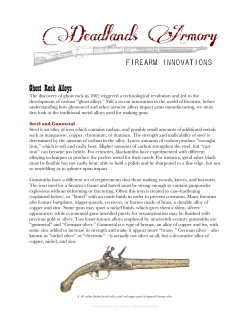 Deadlands Armory - Firearm Innovations