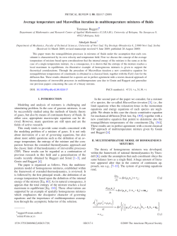 (2009), Average temperature and Maxwellian iteration in