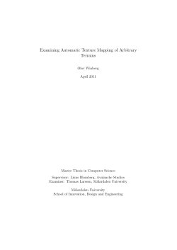 Automatic Texture Mapping of Arbitrary Terrains