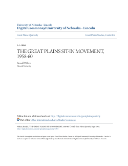 the great plains sit-in movement, 1958-60