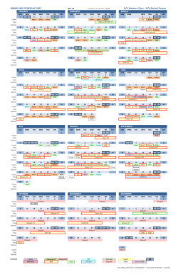 MBARI SHIP SCHEDULE 2017 R/V Western Flyer