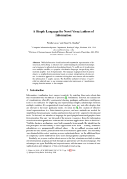 A Simple Language for Novel Visualizations of Information