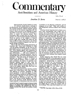 Anti-Semitism and American HistQry