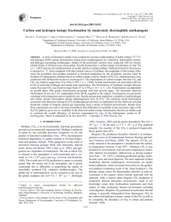 Carbon and hydrogen isotope fractionation by moderately