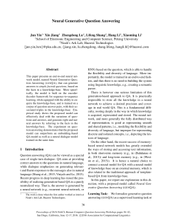 Neural Generative Question Answering