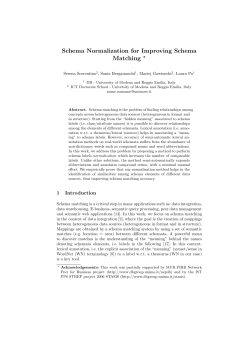 Schema Normalization for Improving Schema Matching