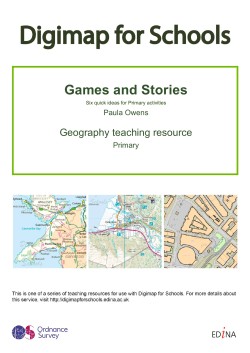 Games and Stories - Digimap for Schools
