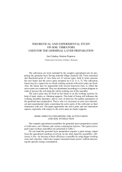 theoretical and experimental study on soil vibrators