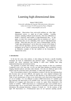 Learning high-dimensional data - Directory has no index file.