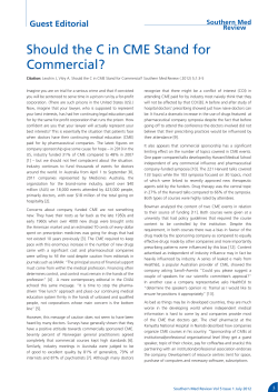 Should the C in CME Stand for Commercial?