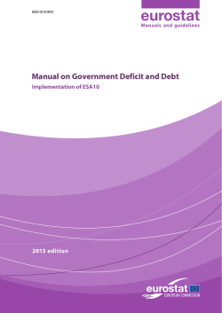 Manual on Government Deficit and Debt (ESA 2010 version)