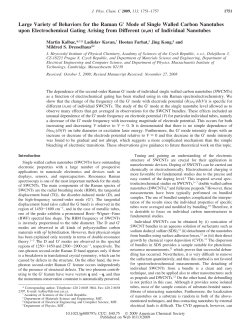 Large Variety of Behaviors for the Raman G Mode of Single Walled